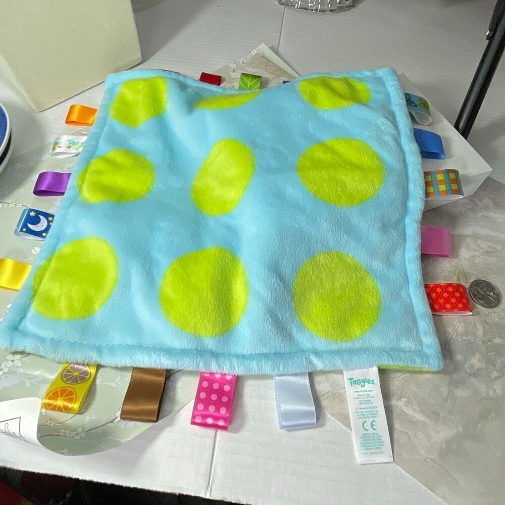 Taggies blanket square with tags for infants  babies